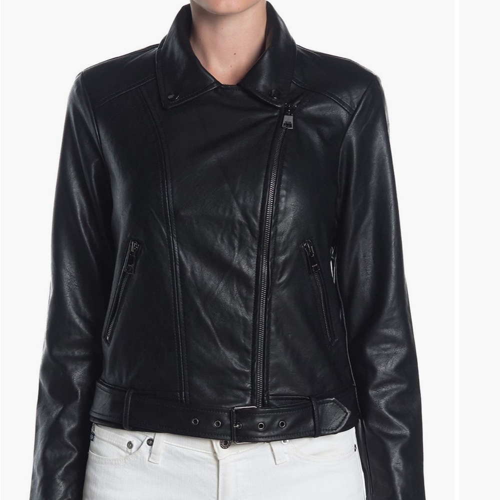 Elodie Faux Leather Moro Jacket (S) - Picture 2 of 7